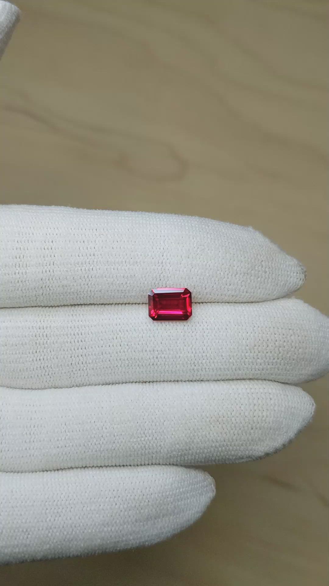 2.02 Ct. Ruby from Mozambique Size Video