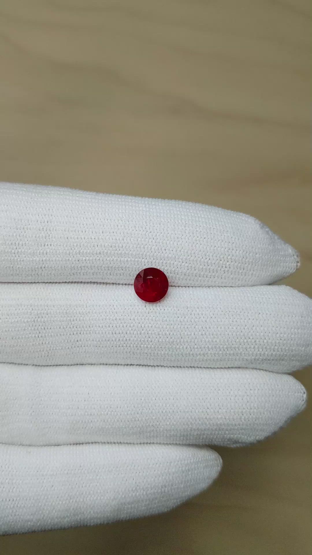 1.86 Ct. Ruby from Mozambique Size Video