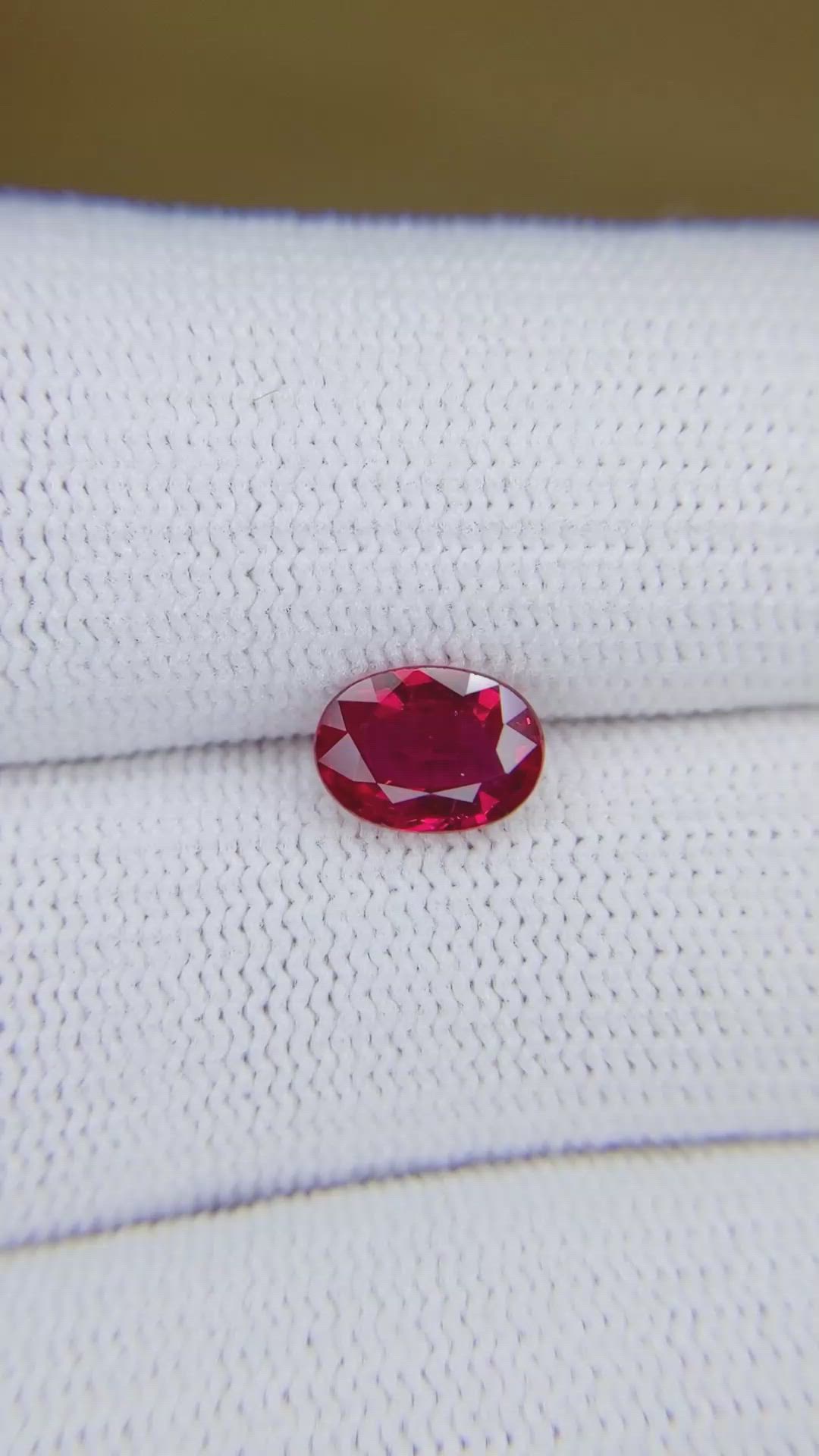 1.52 Ct. Ruby from Mozambique Size Video