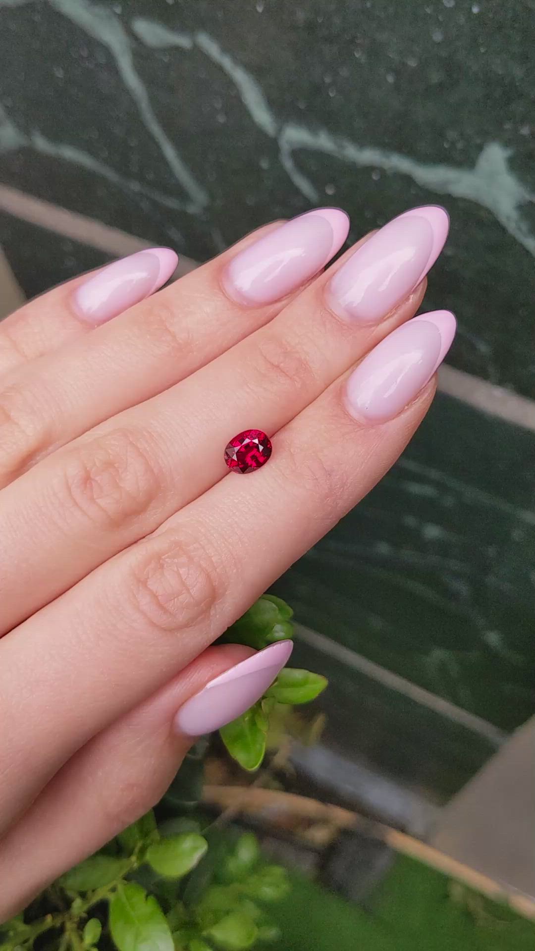 1.61 Ct. Ruby from Mozambique Size Video