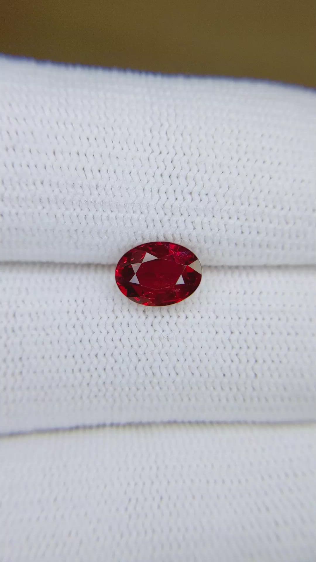 1.71 Ct. Ruby from Mozambique Size Video