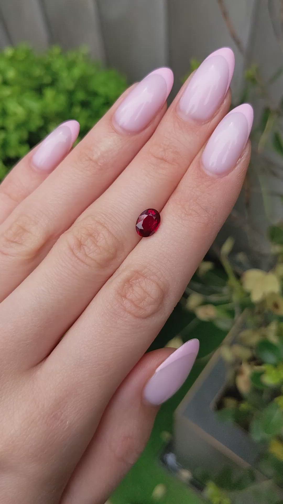1.71 Ct. Ruby from Mozambique Size Video