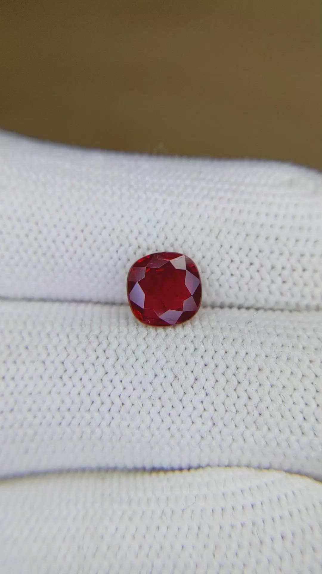 1.40 Ct. Ruby from Burma (Myanmar) Size Video