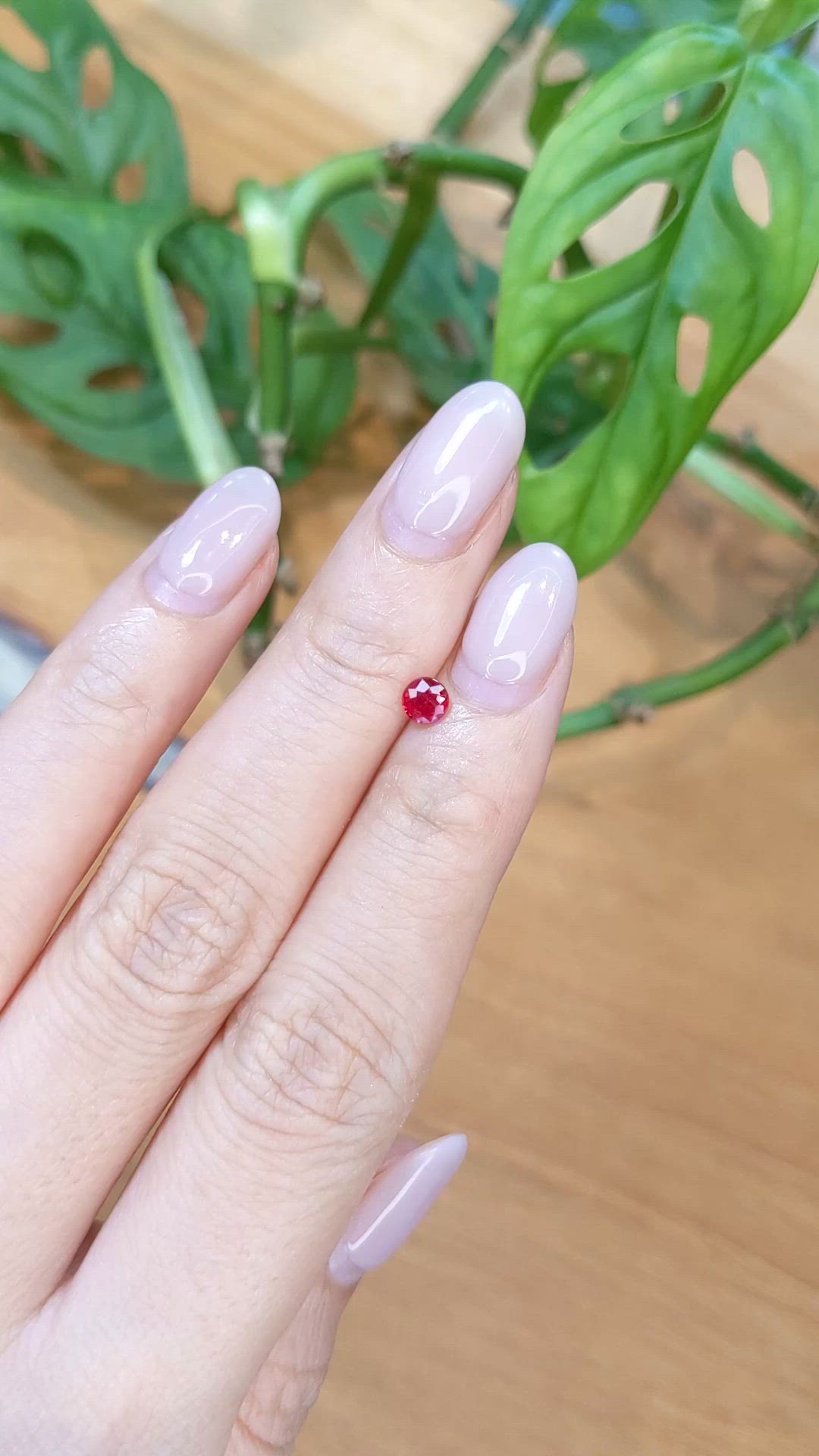1.00 Ct. Ruby from Mozambique Size Video