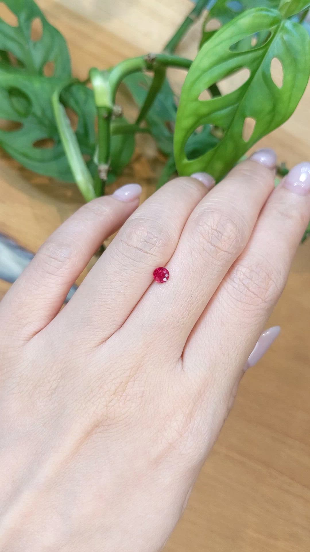 1.00 Ct. Ruby from Mozambique Size Video