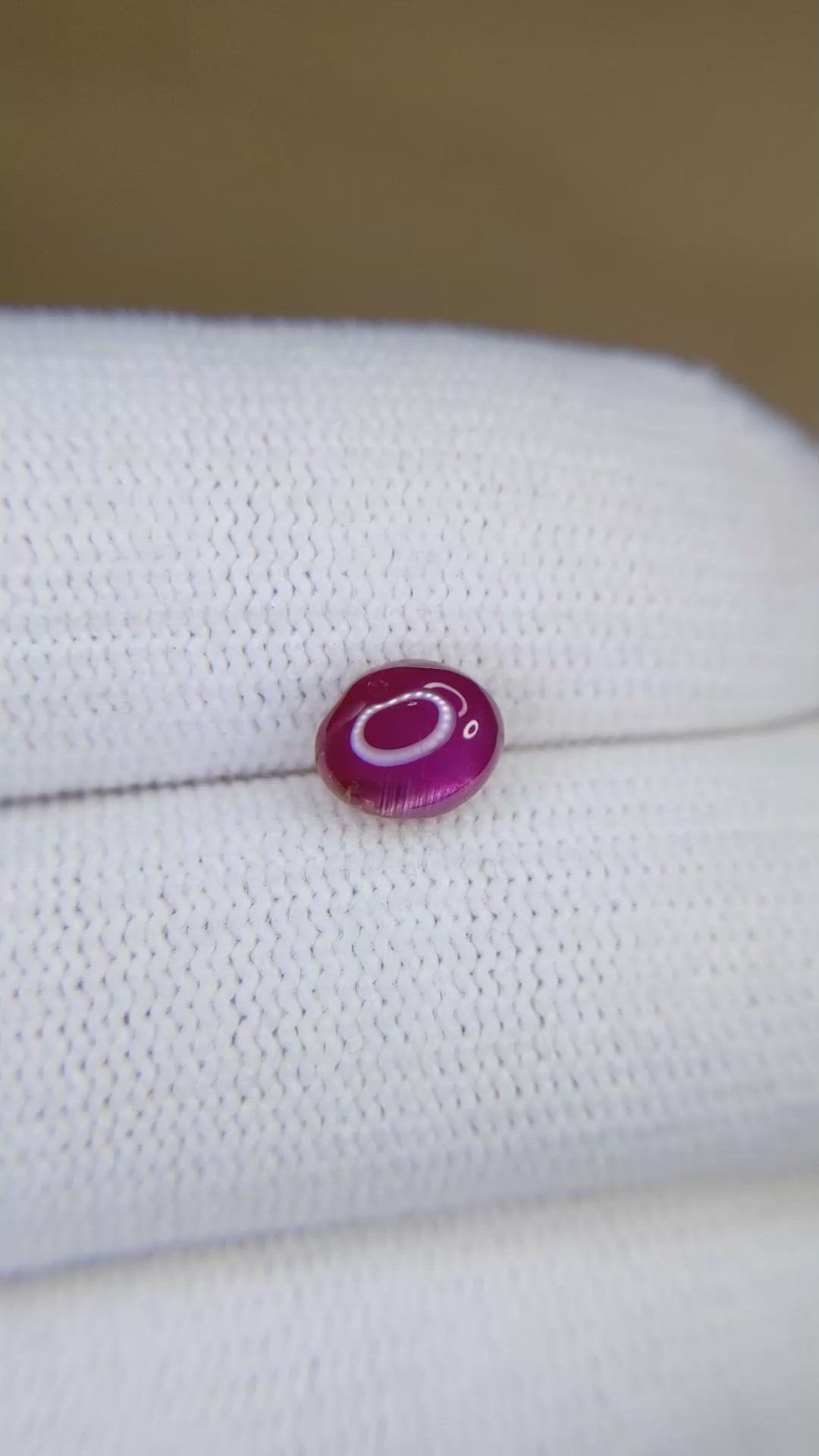 1.95 Ct. Cabochon Ruby from Mozambique Size Video