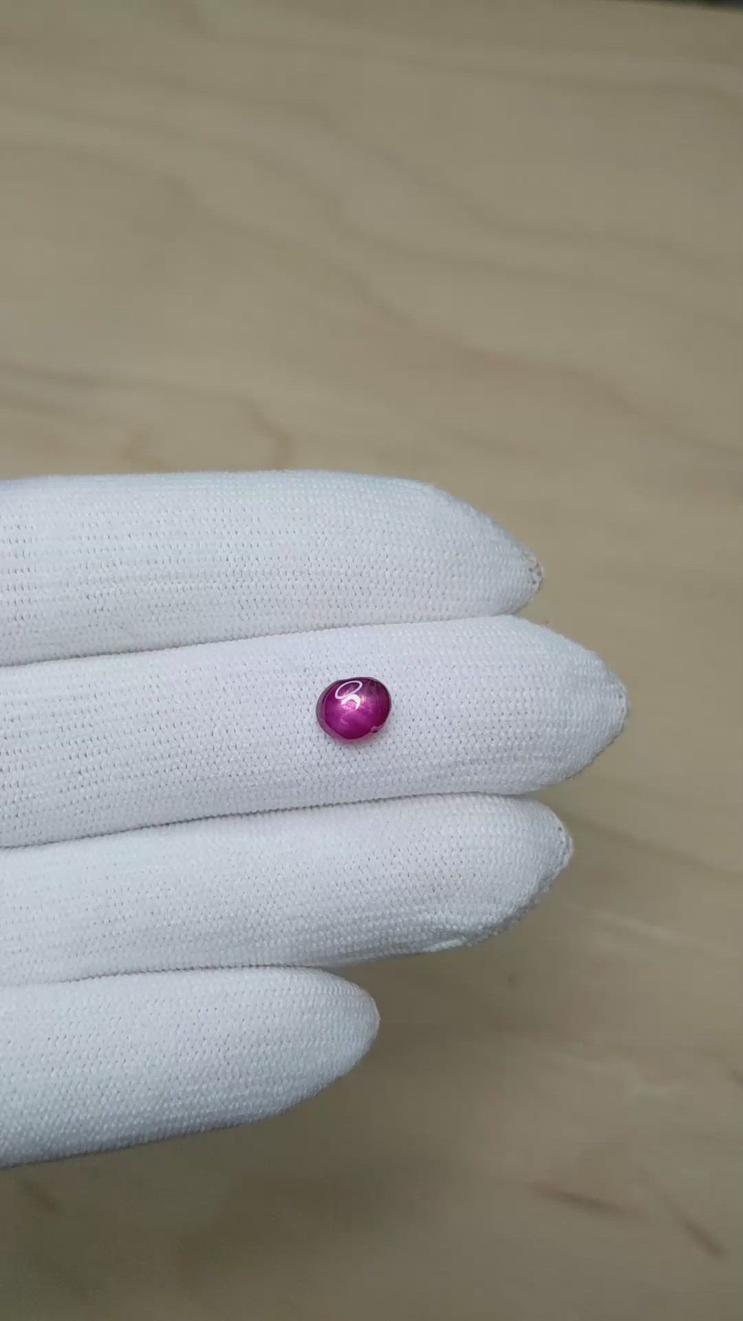 1.95 Ct. Cabochon Ruby from Mozambique Size Video