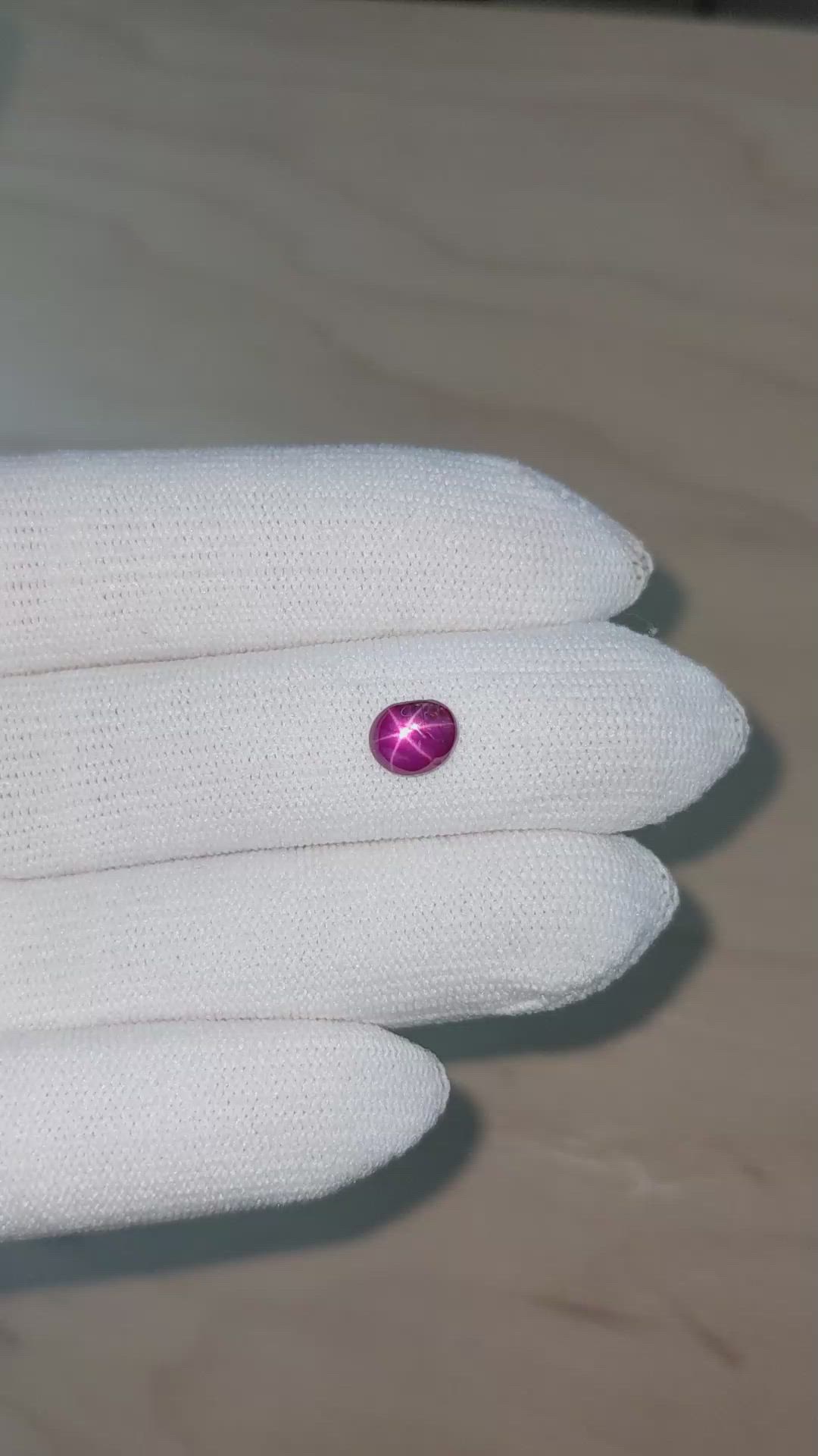 1.95 Ct. Cabochon Ruby from Mozambique Size Video