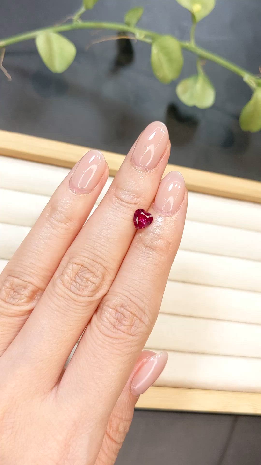 0.91 Ct. Ruby from Thailand Size Video