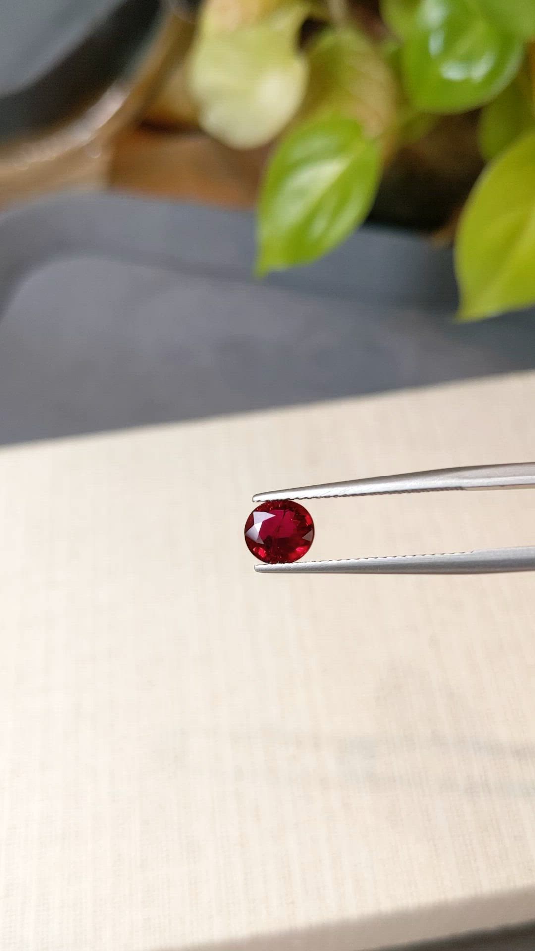 1.43 Ct. Ruby from Burma (Myanmar) Size Video