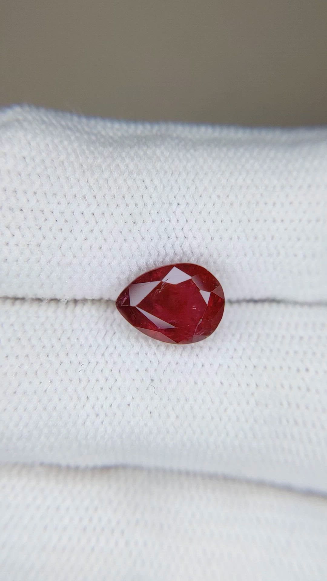 2.69 Ct. Ruby from Mozambique Size Video