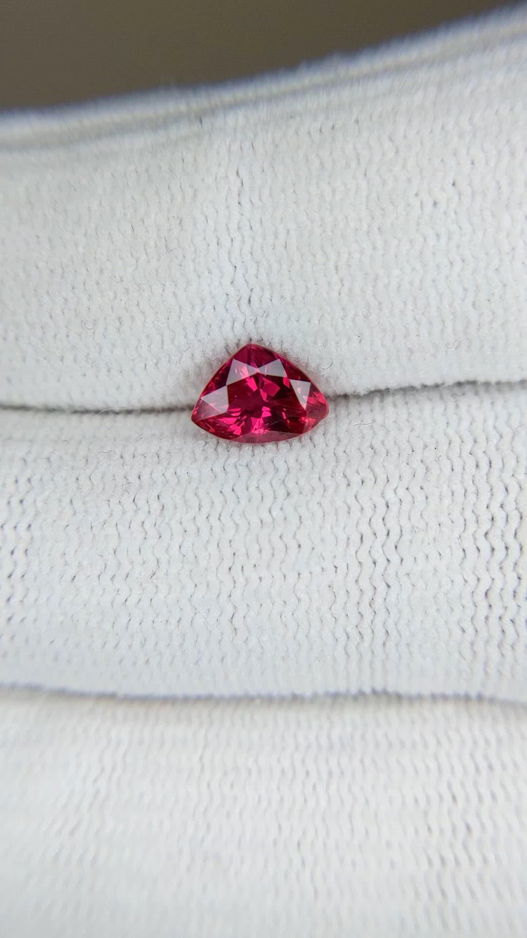 1.07 Ct. Purplish Red Ruby from Mozambique Size Video