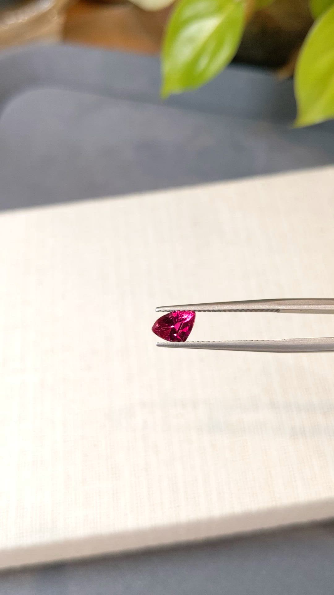 1.07 Ct. Purplish Red Ruby from Mozambique Size Video
