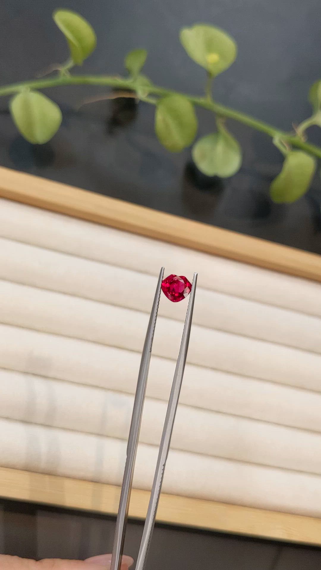 1.44 Ct. Pinkish Red Ruby from Mozambique Size Video