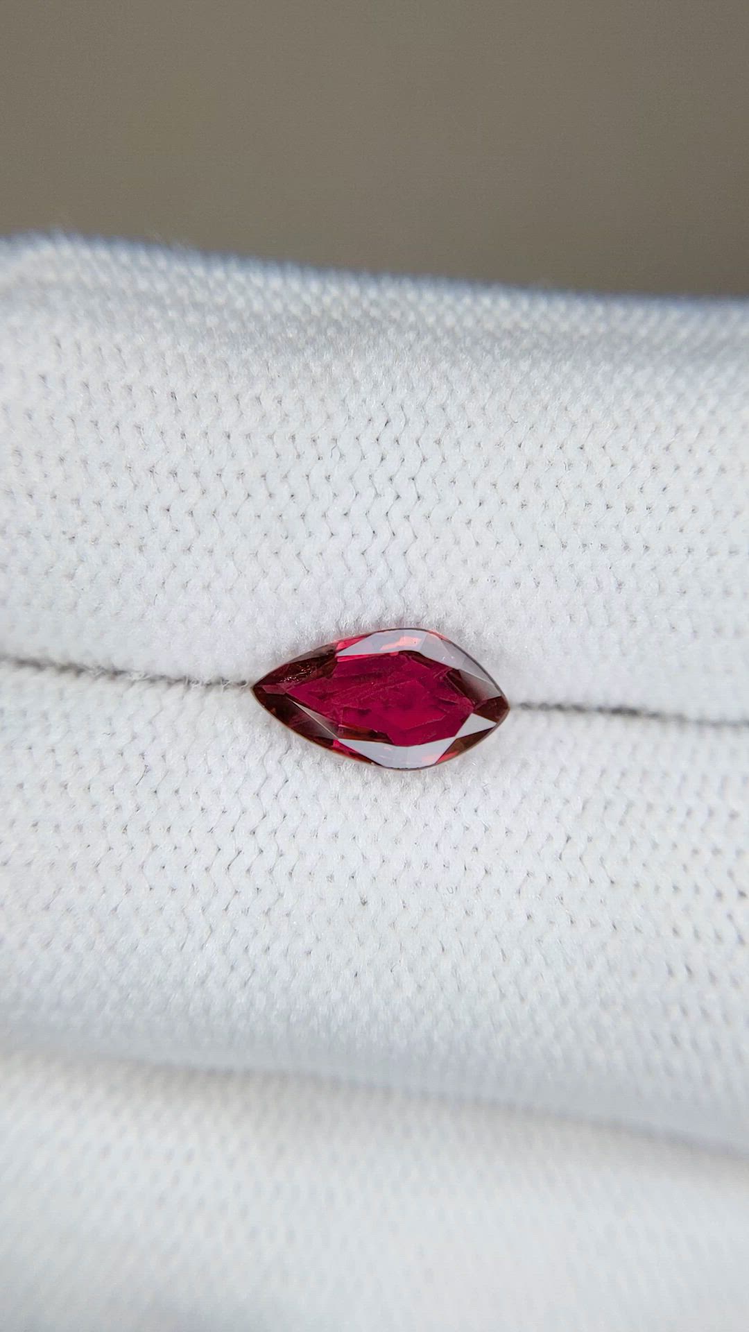 1.27 Ct. Purplish Red Ruby from Mozambique Size Video