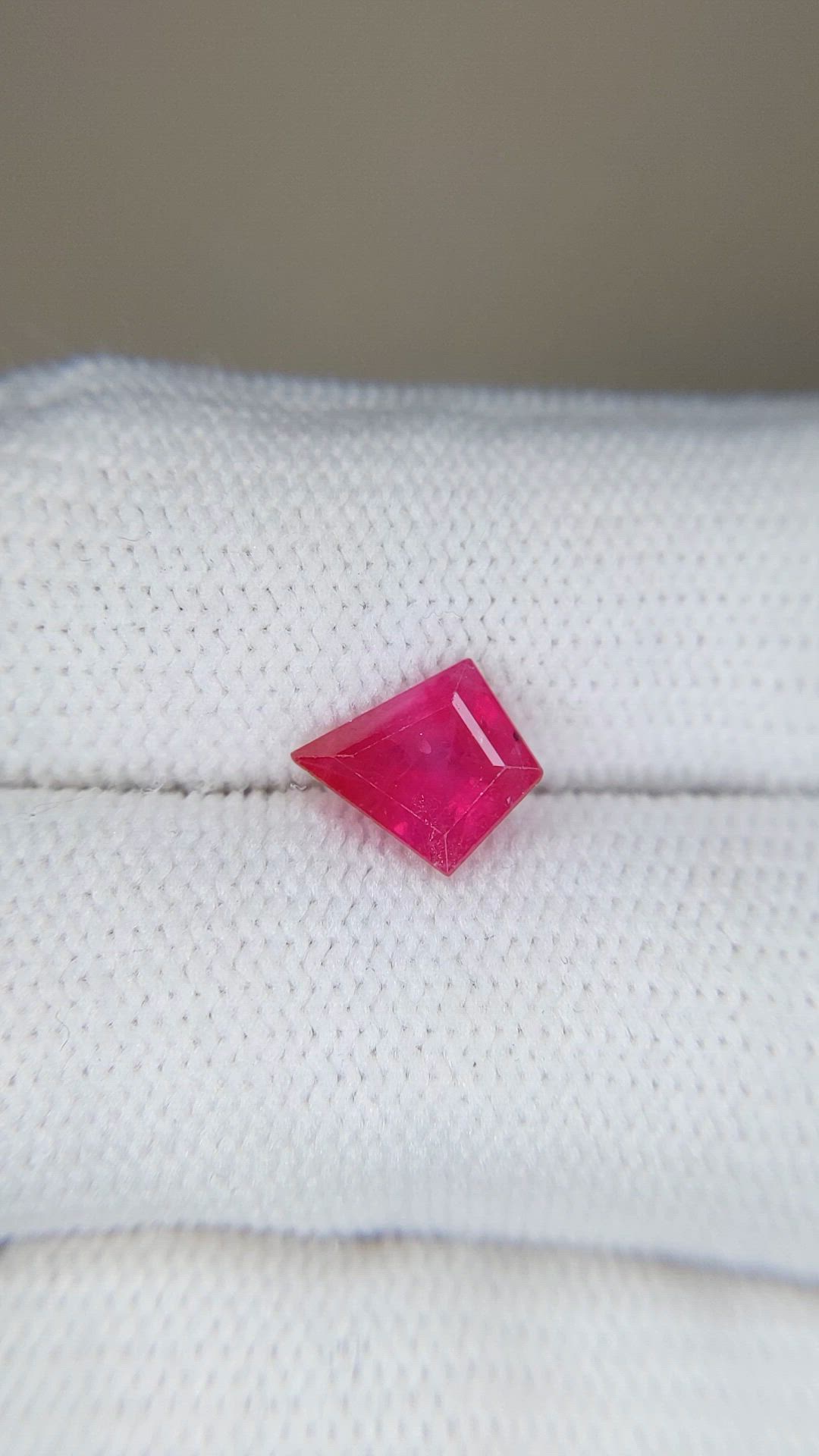 1.53 Ct. Pinkish Red Ruby from Mozambique Size Video