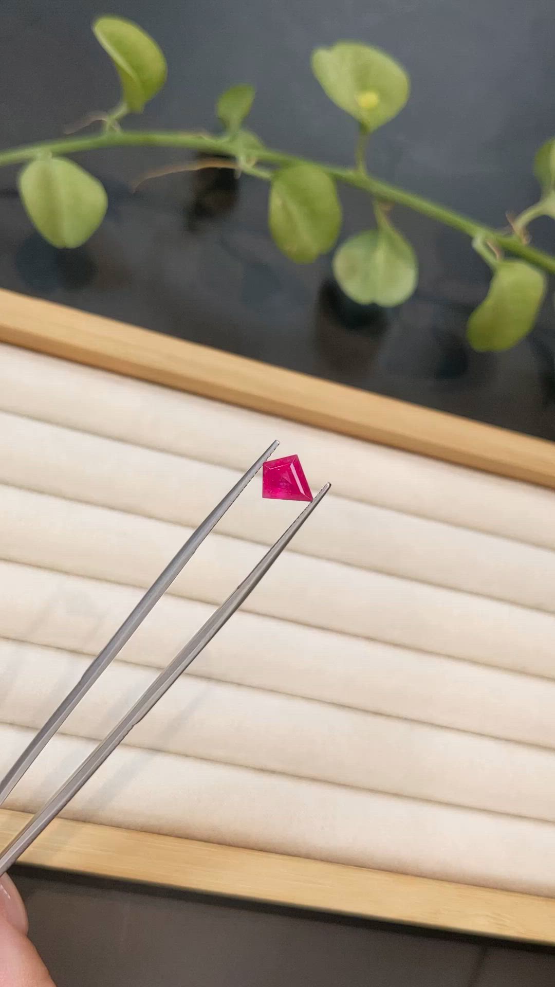 1.53 Ct. Pinkish Red Ruby from Mozambique Size Video