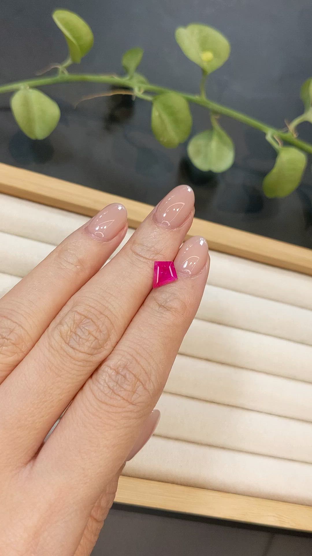 1.53 Ct. Pinkish Red Ruby from Mozambique Size Video