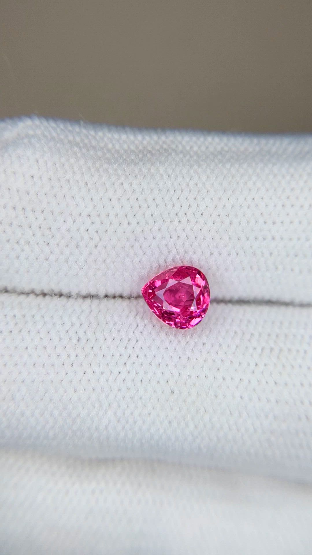 1.21 Ct. Pinkish Red Ruby from Thailand Size Video