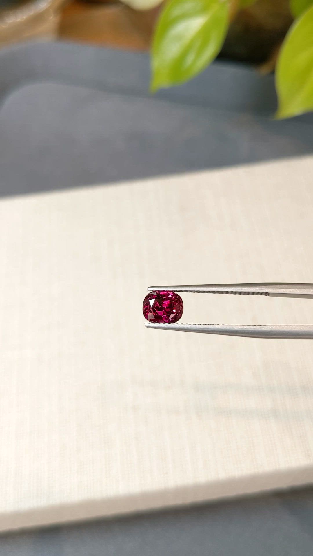1.85 Ct. Pinkish Red Ruby from Mozambique Size Video