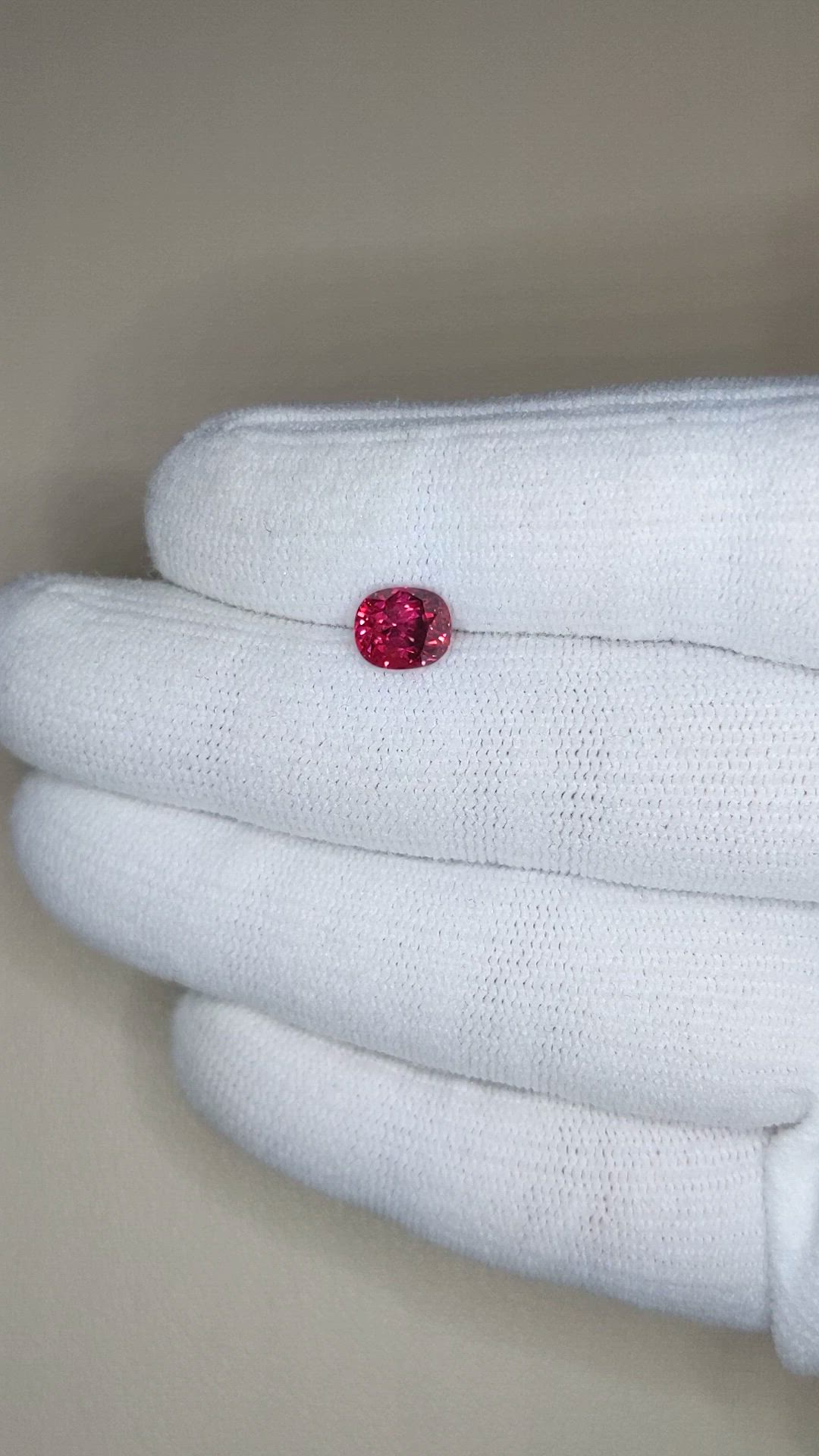 1.85 Ct. Pinkish Red Ruby from Mozambique Size Video