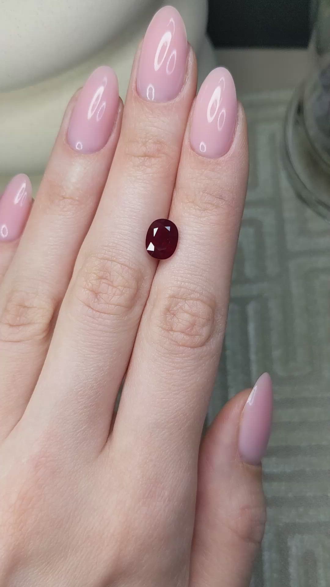 2.79 Ct. Ruby from Burma (Myanmar) Size Video