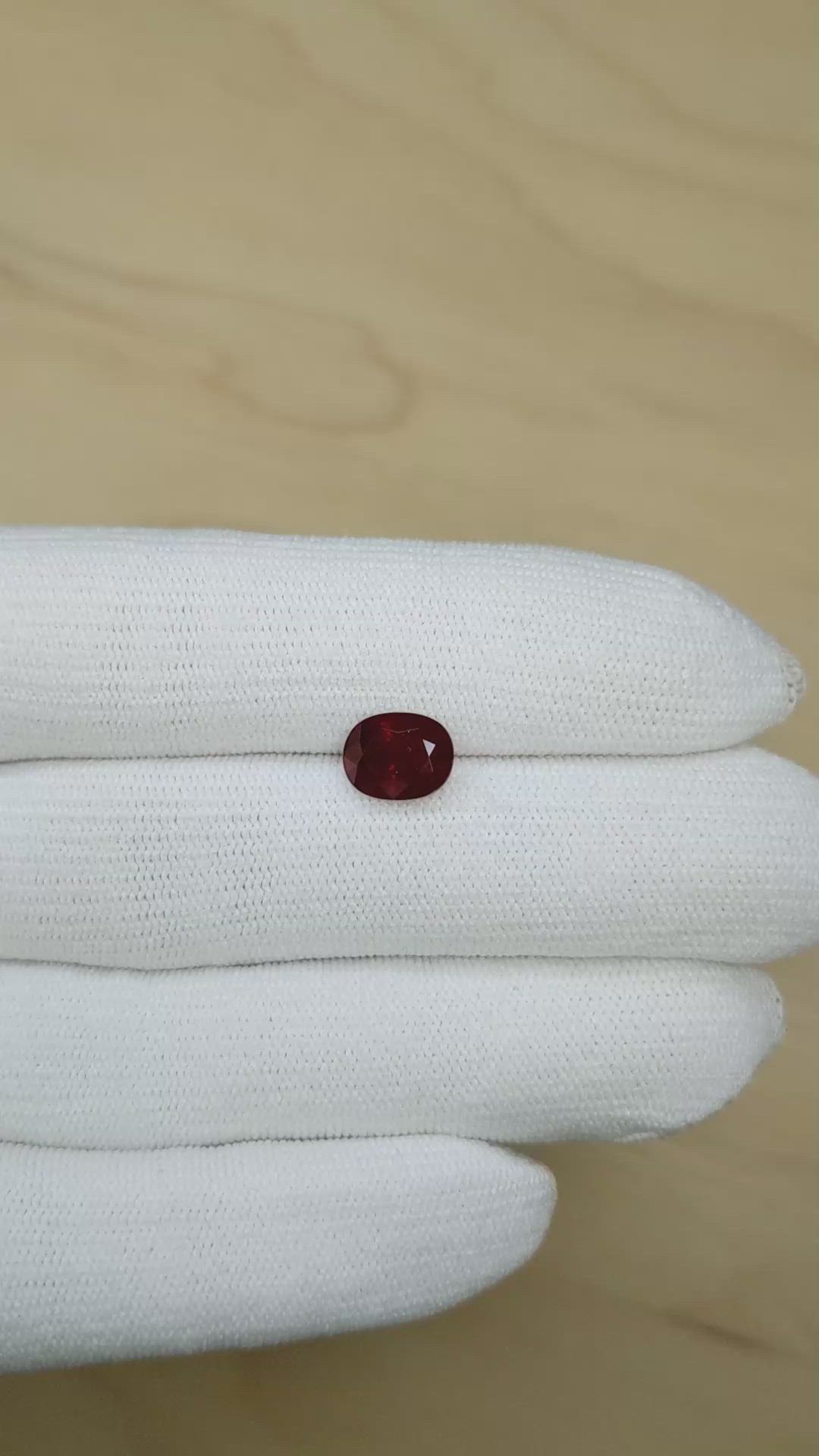 2.79 Ct. Ruby from Burma (Myanmar) Size Video