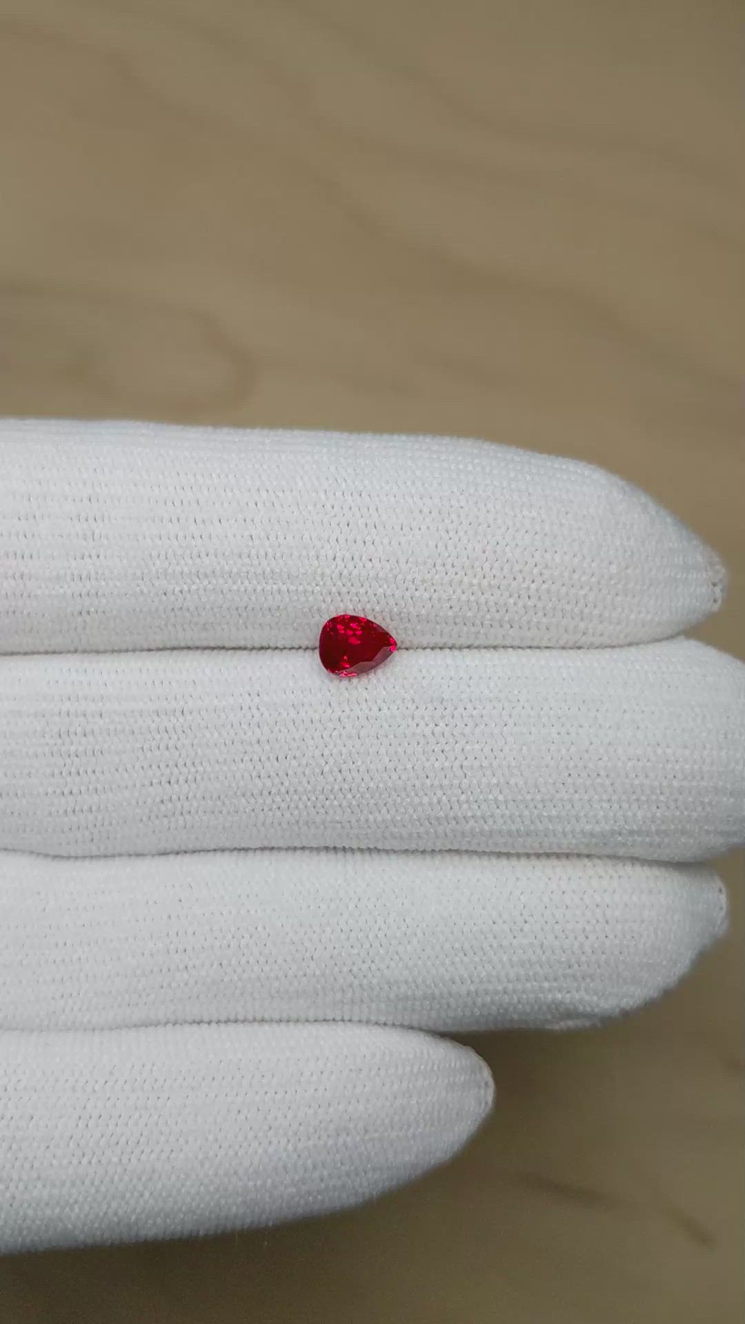 1.04 Ct. Ruby from Burma (Myanmar) Size Video