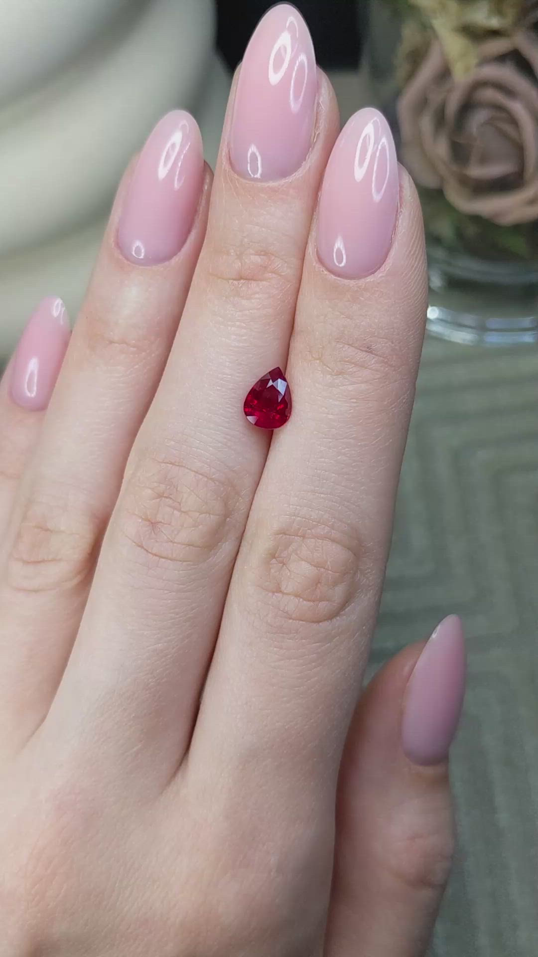 1.37 Ct. Ruby from Burma (Myanmar) Size Video