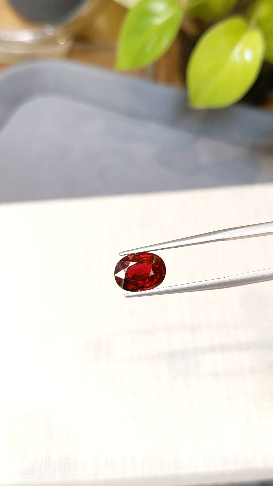 3.44 Ct. Ruby from Mozambique Size Video