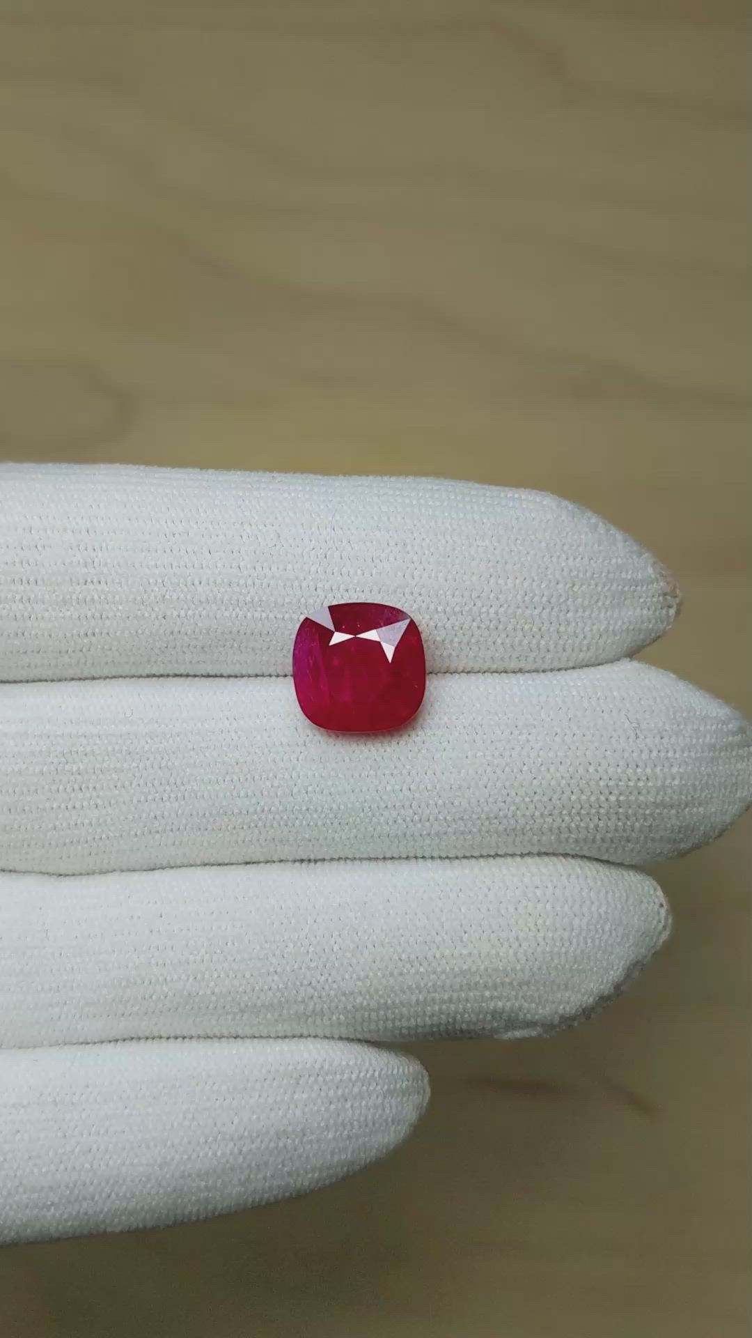 6.14 Ct. Ruby from Mozambique Size Video
