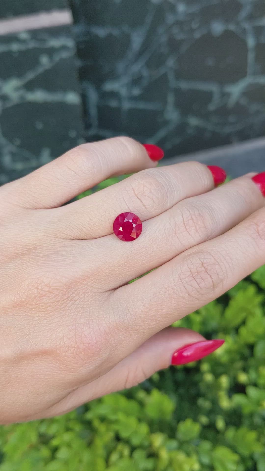 3.11 Ct. Ruby from Burma (Myanmar) Size Video