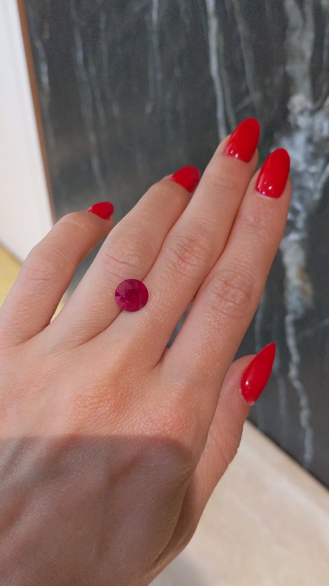 3.11 Ct. Ruby from Burma (Myanmar) Size Video
