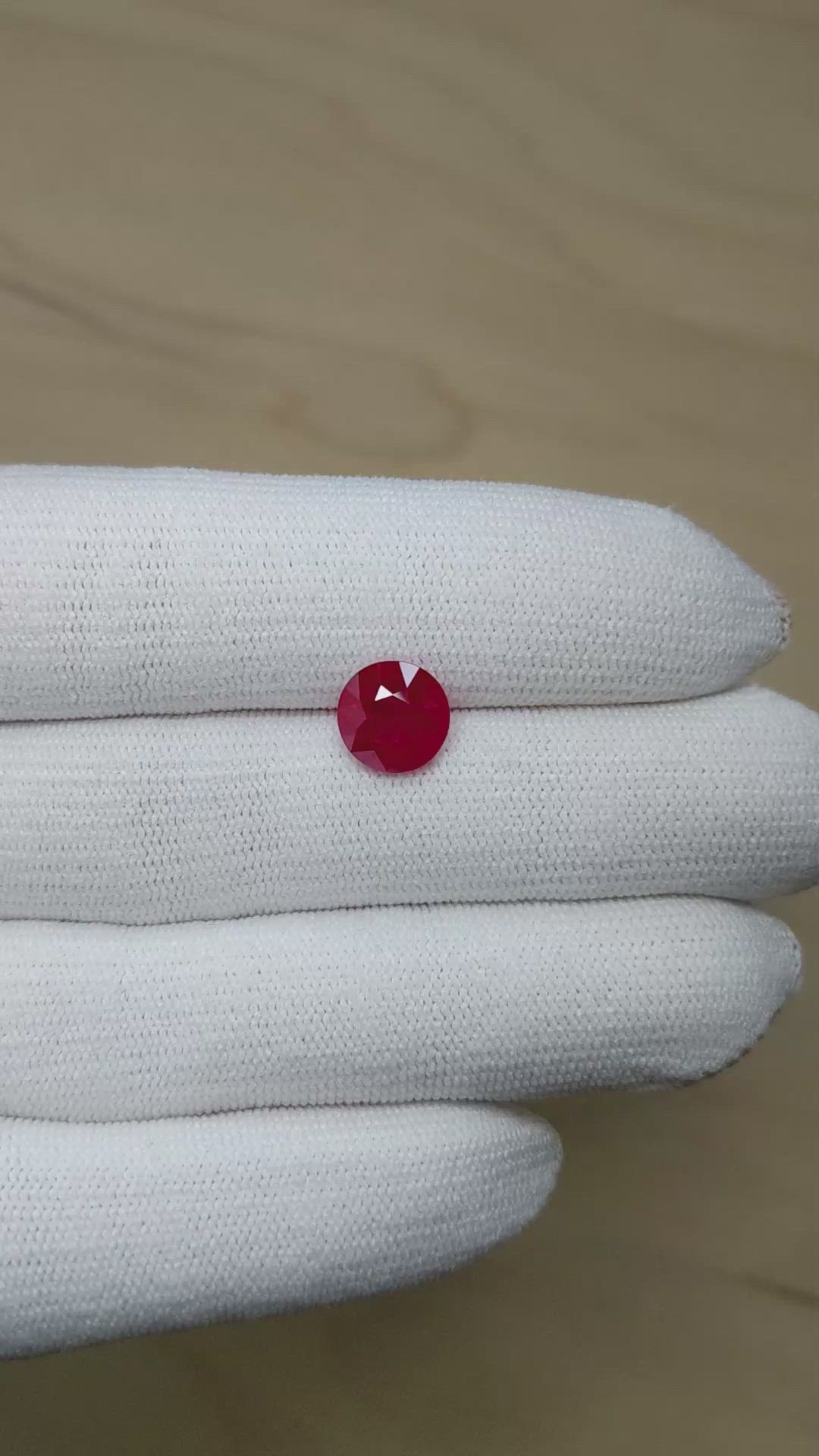 3.11 Ct. Ruby from Burma (Myanmar) Size Video