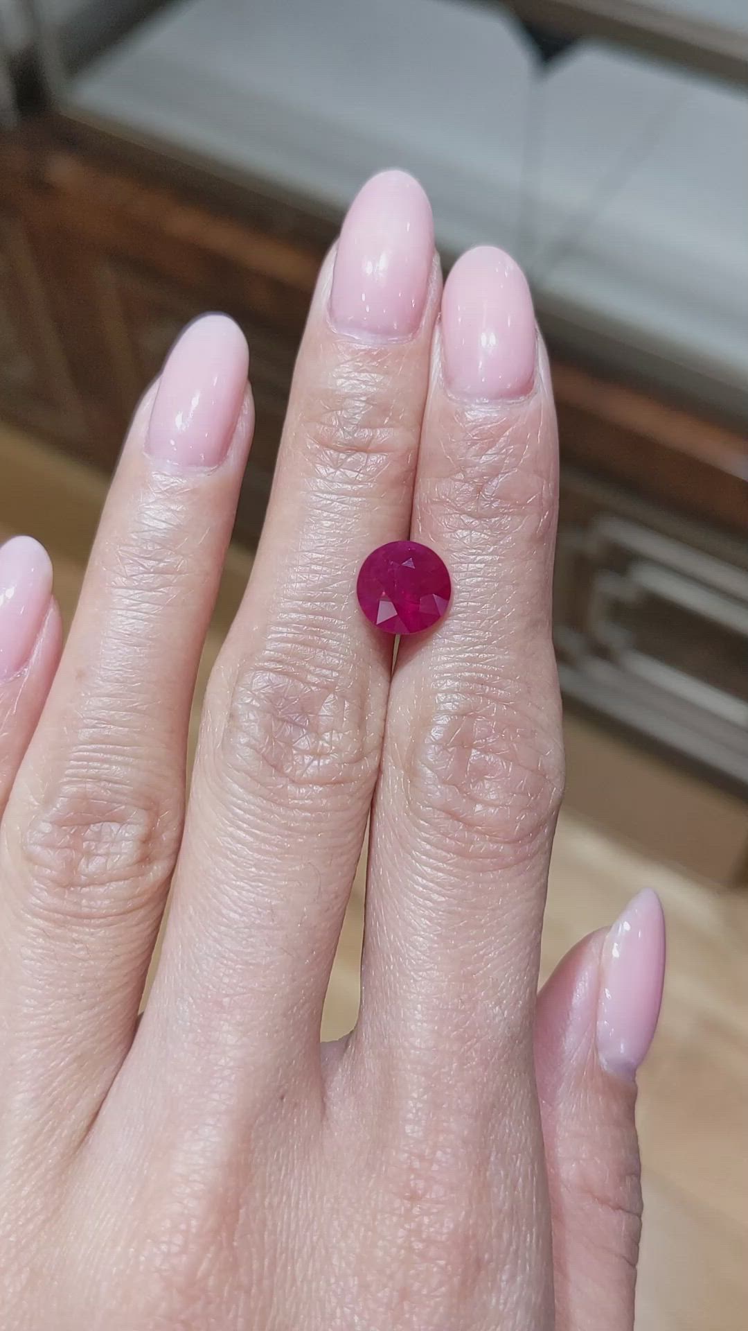 3.11 Ct. Ruby from Burma (Myanmar) Size Video