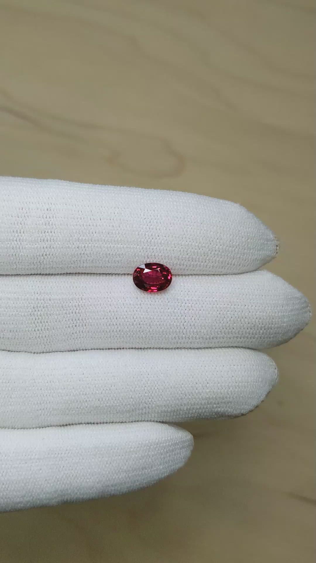 2.05 Ct. Ruby from Mozambique Size Video