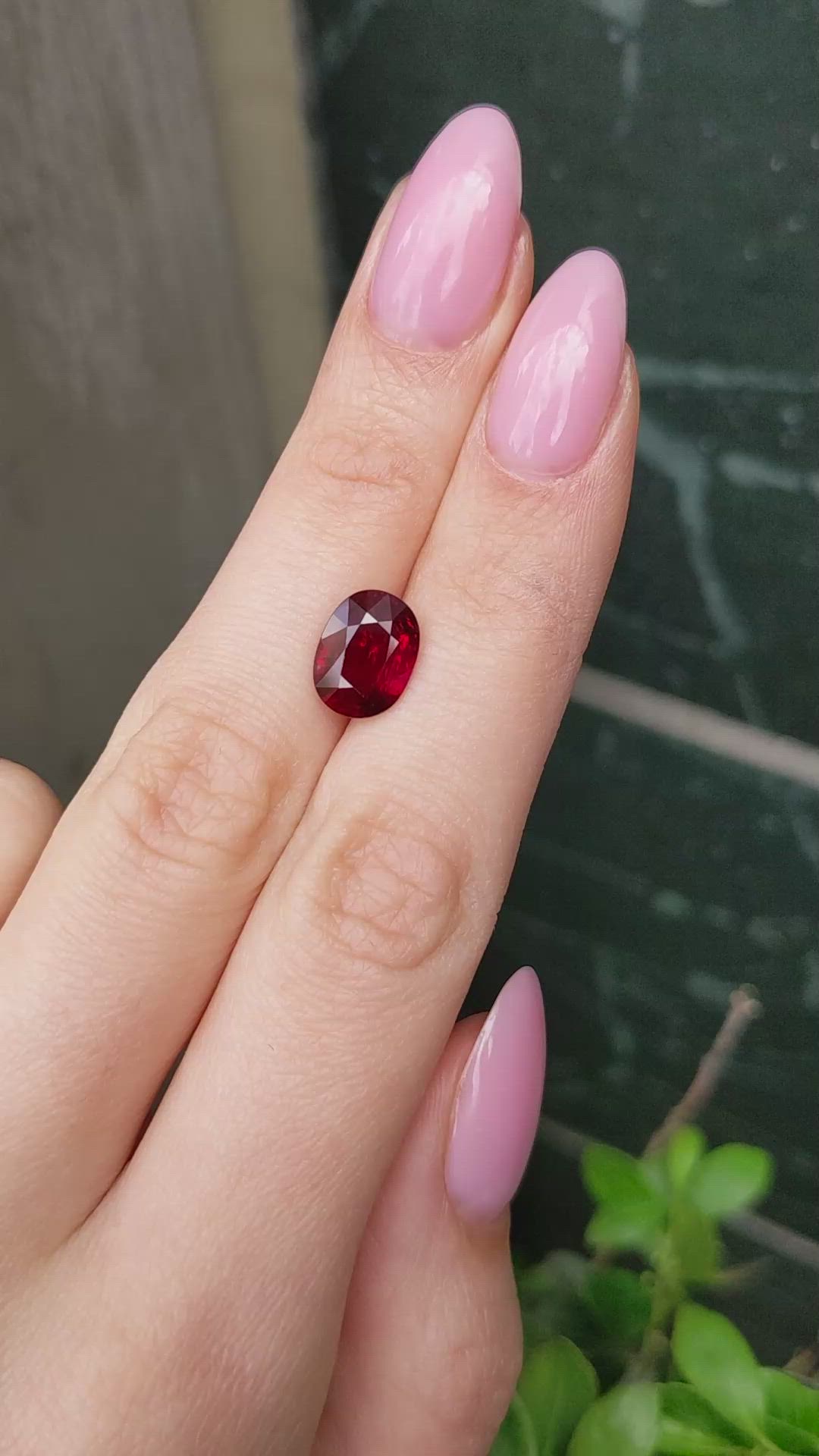 4.03 Ct. Ruby from Mozambique Size Video