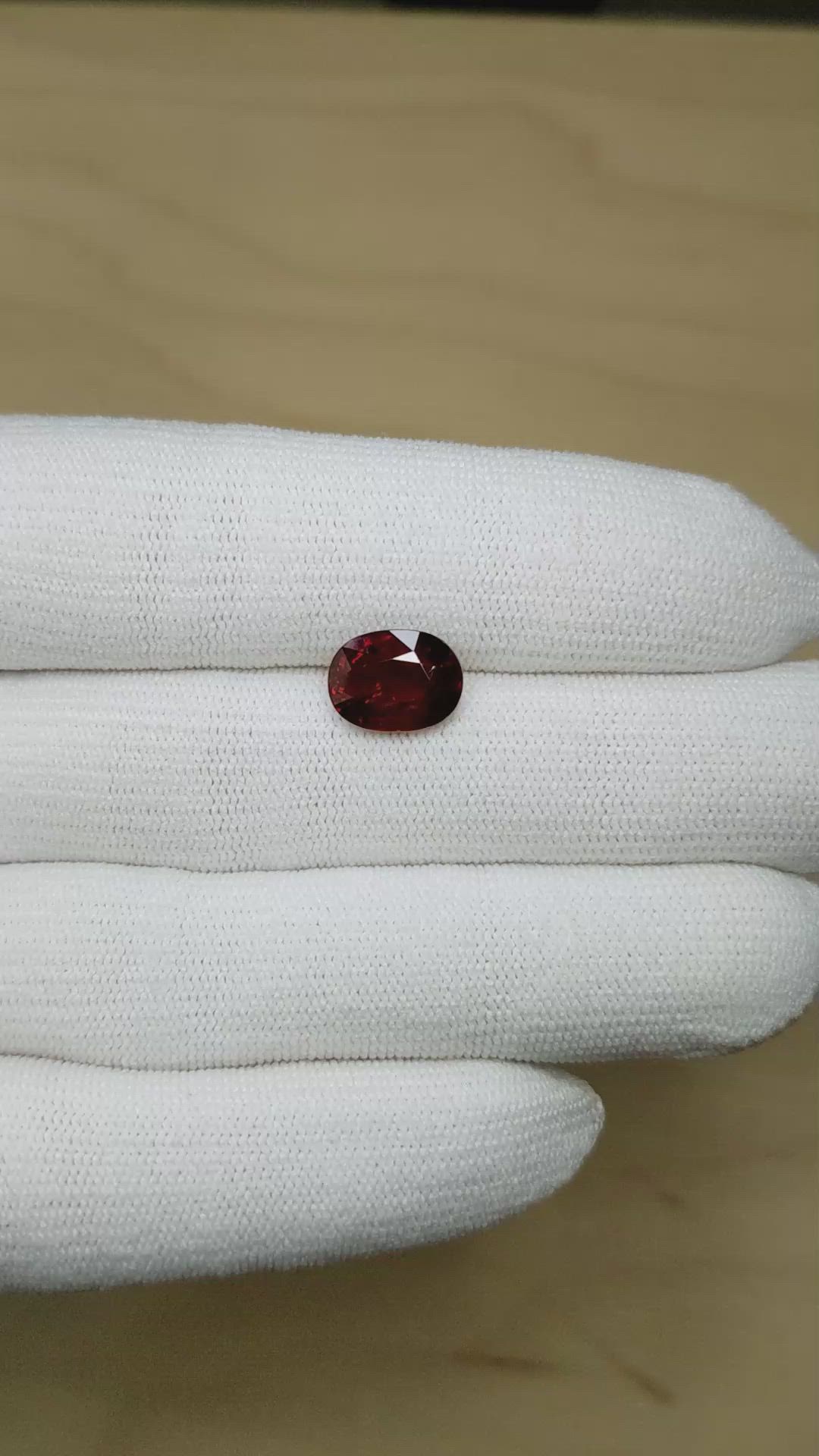 4.03 Ct. Ruby from Mozambique Size Video
