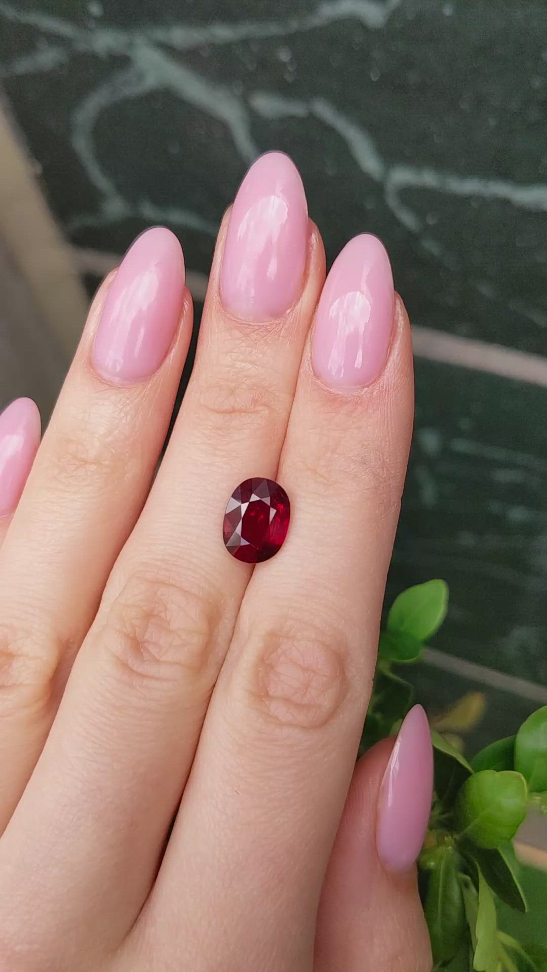 4.03 Ct. Ruby from Mozambique Size Video