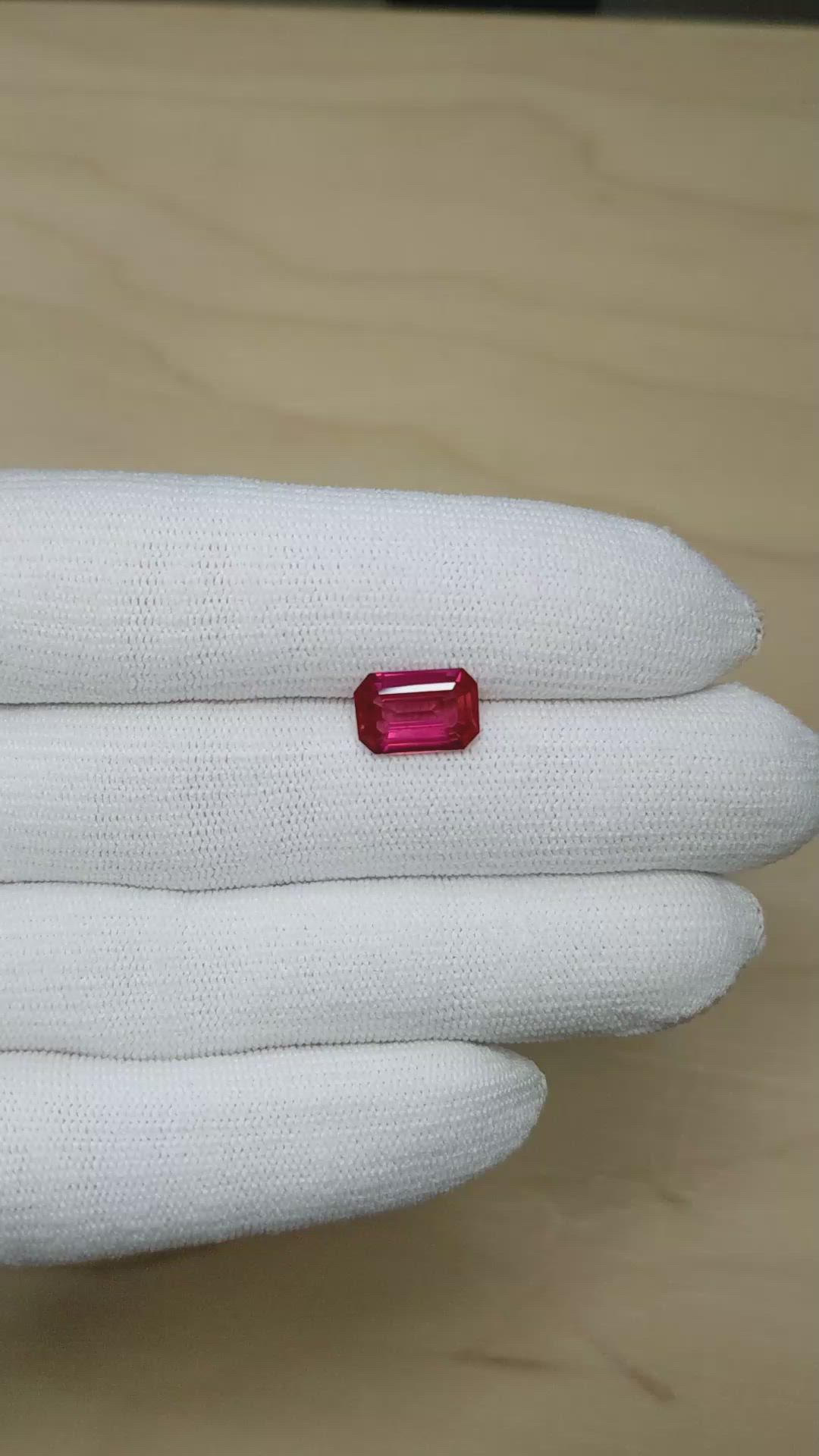 3.26 Ct. Ruby from Mozambique Size Video