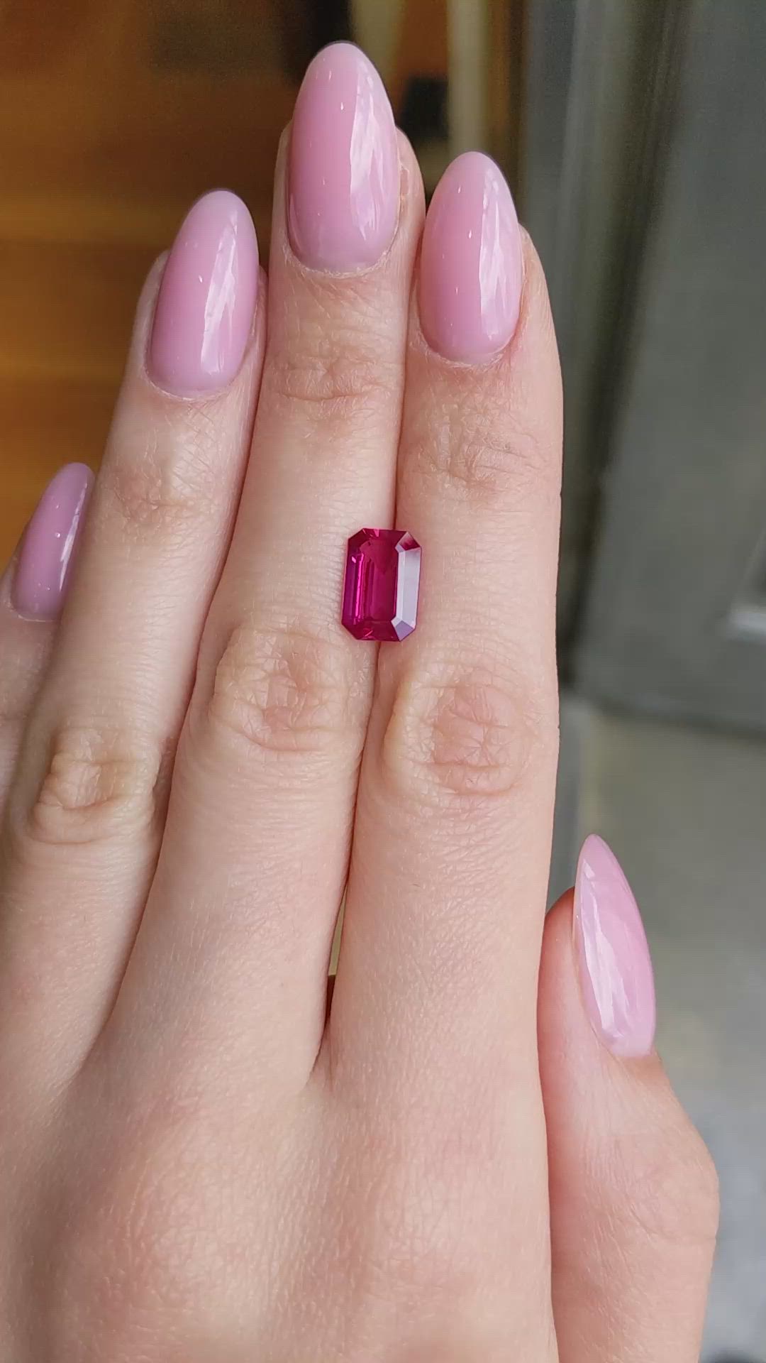 3.26 Ct. Ruby from Mozambique Size Video