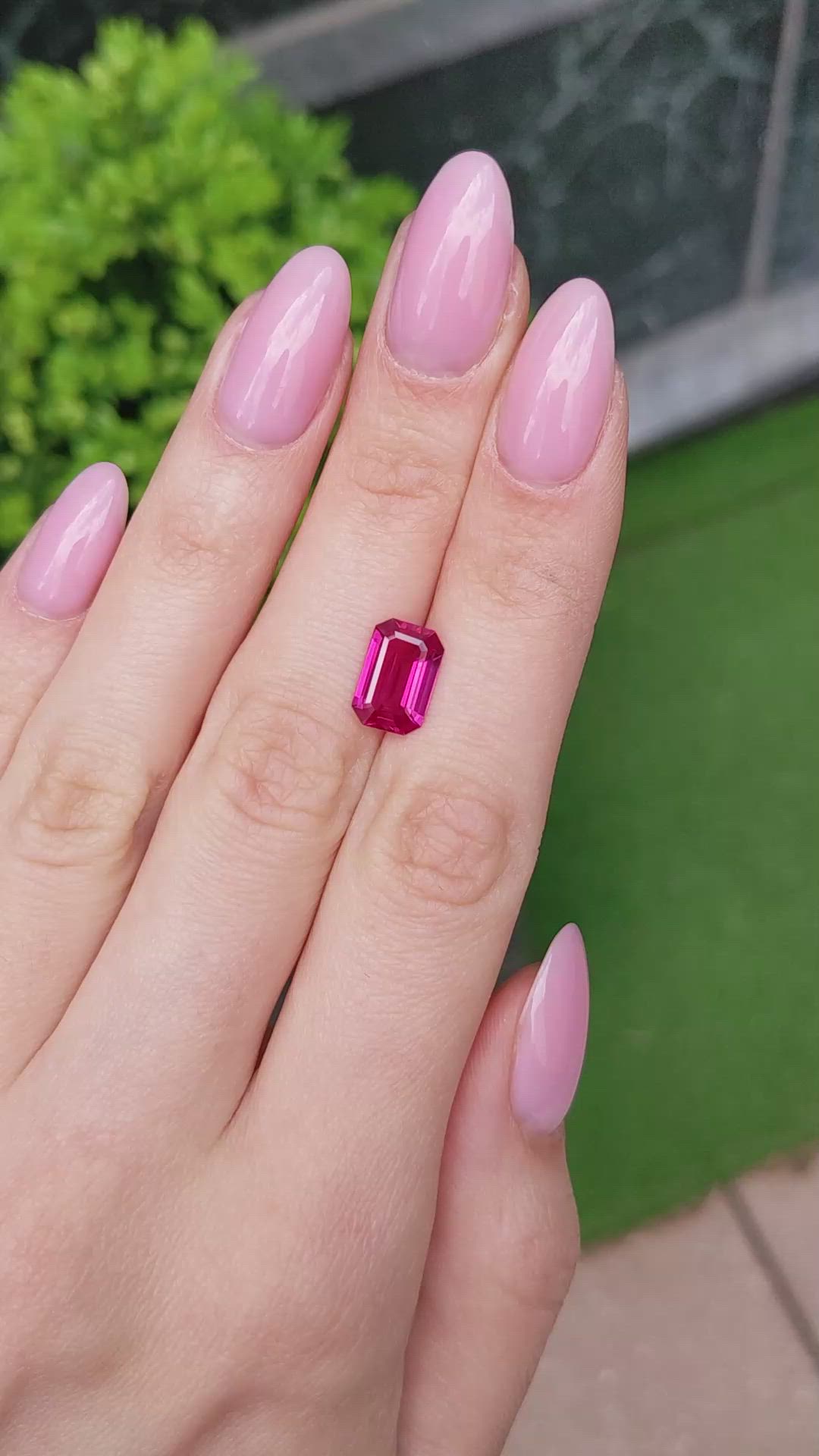 3.26 Ct. Ruby from Mozambique Size Video