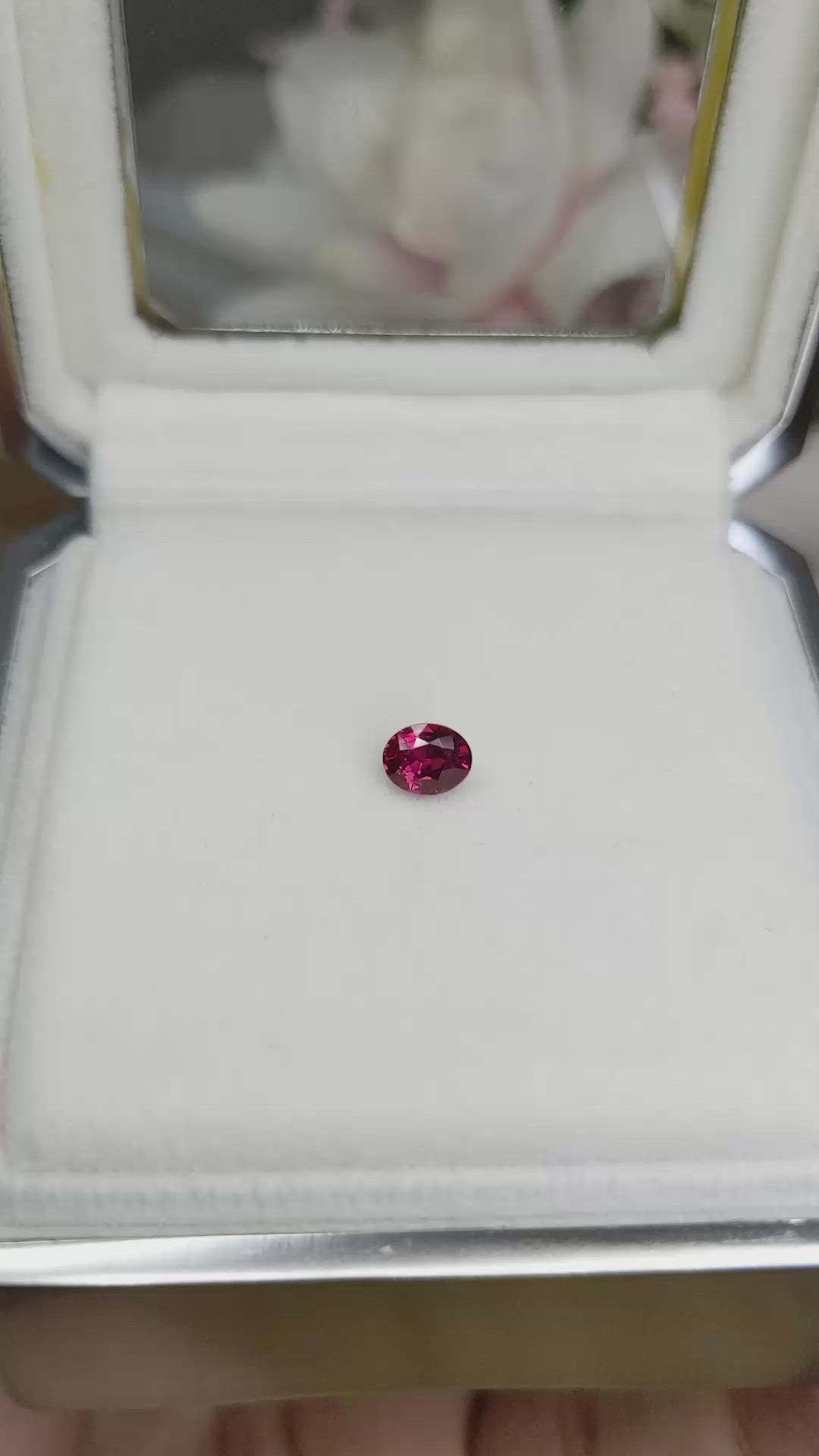0.68 Ct. Ruby from Ceylon (Sri Lanka) Size Video
