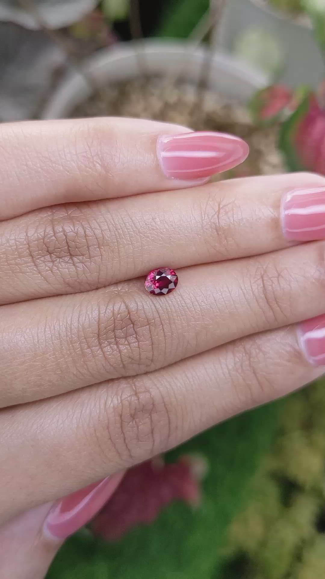 0.68 Ct. Ruby from Ceylon (Sri Lanka) Size Video
