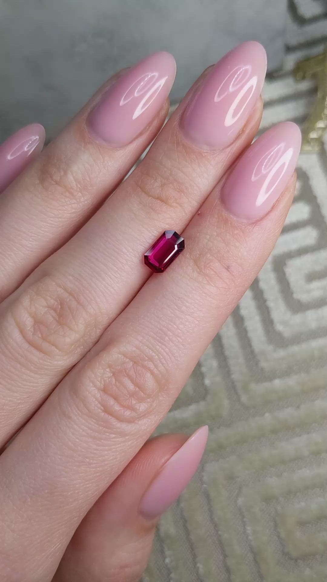 1.10 Ct. Ruby from Mozambique Size Video