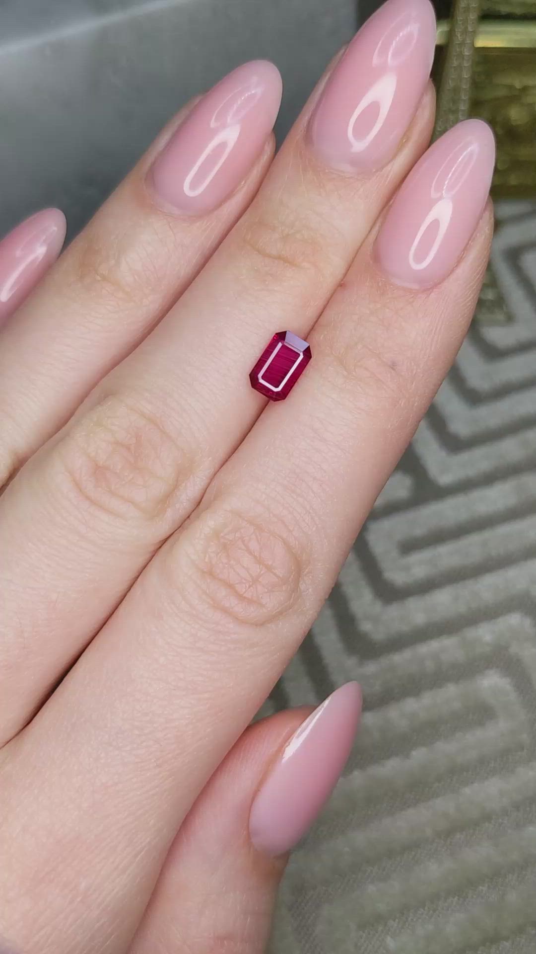 1.12 Ct. Ruby from Mozambique Size Video