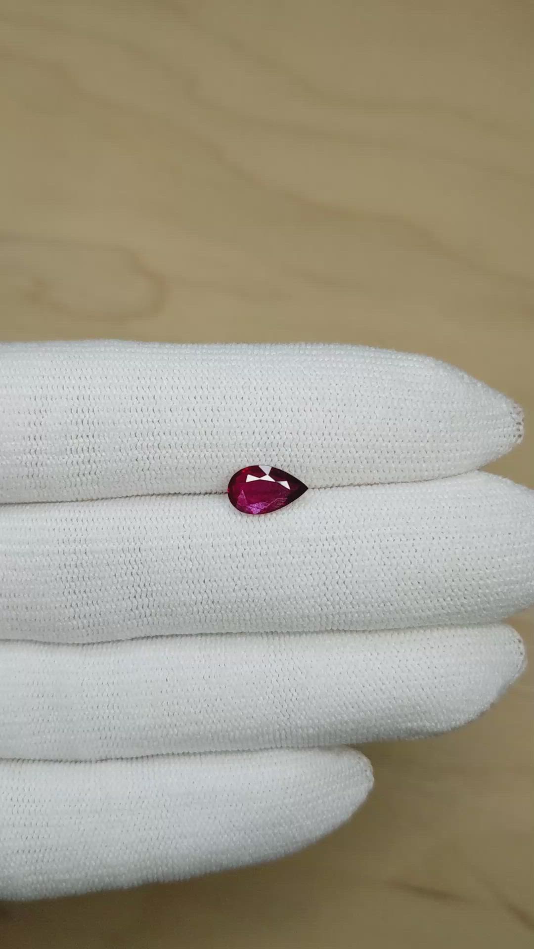 1.47 Ct. Ruby from Mozambique Size Video