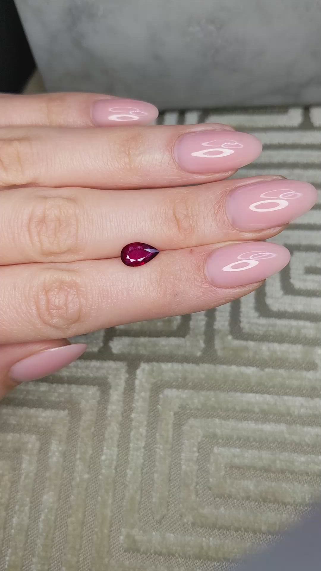 1.47 Ct. Ruby from Mozambique Size Video