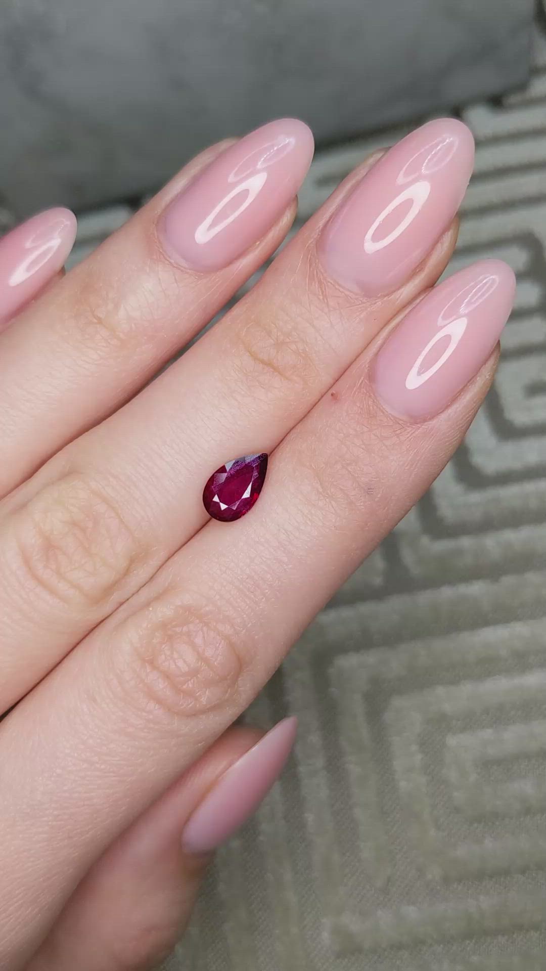 1.47 Ct. Ruby from Mozambique Size Video
