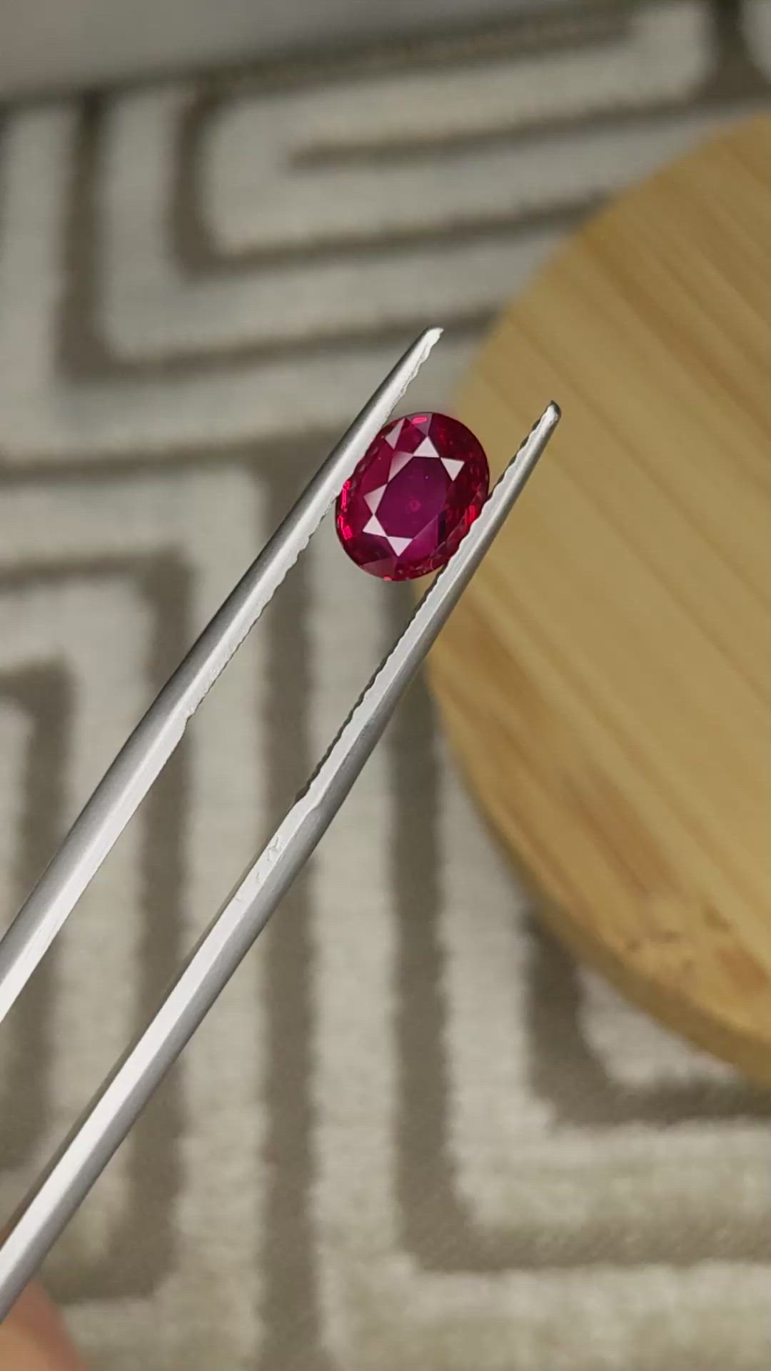 1.18 Ct. Ruby from Mozambique Size Video